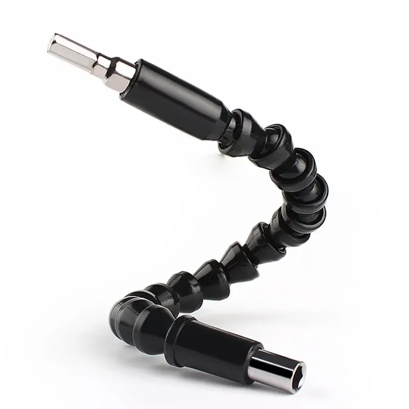 

295mm Flexible Shaft Hex Flex Electric Drill Universal shaft Extention Screwdriver Bit Holder Connect Rod Car Repair Tools Black