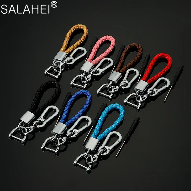 Кожаная плетеная веревка брелок подвеска держатель - Цена: 198.03