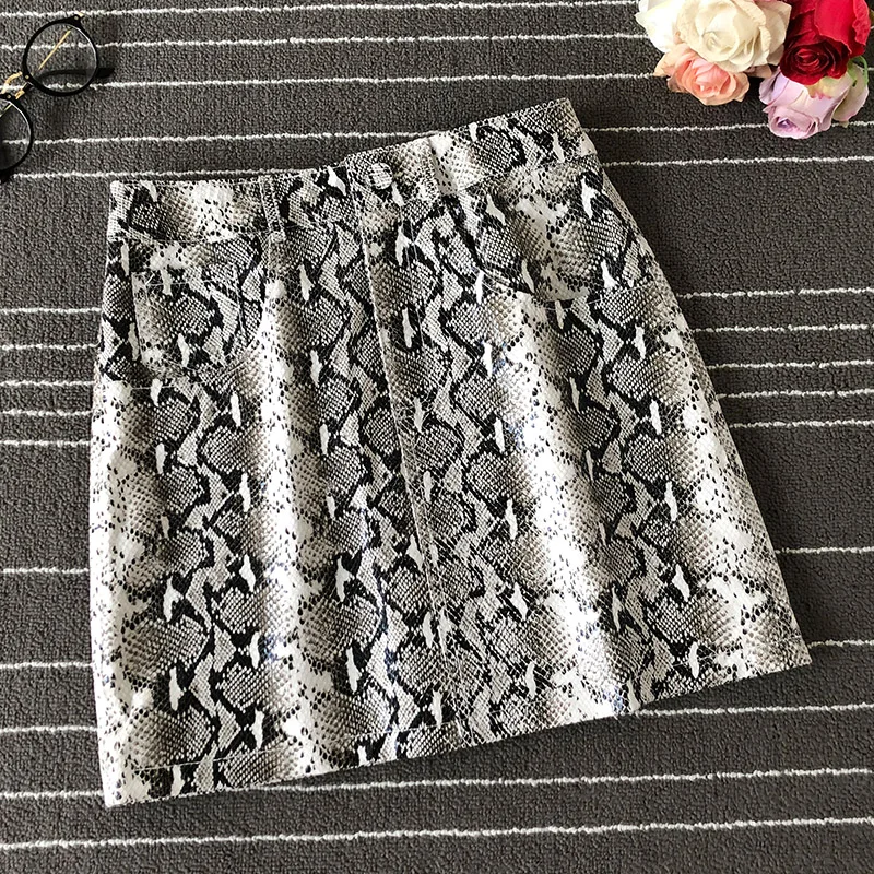 

2019 Autumn women's high-waist real leather skirts Brand new high quality sheepskin leather A-line skirt A957