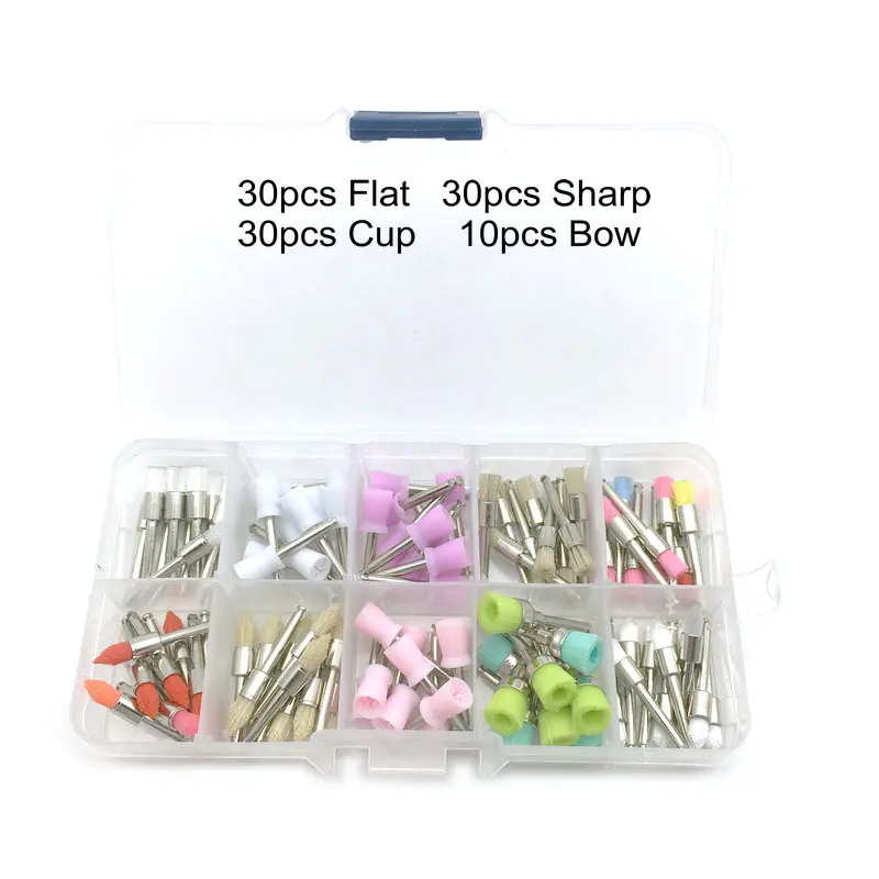 100 шт./компл. новая зубная Полировочная щетка полировальная машинка набор