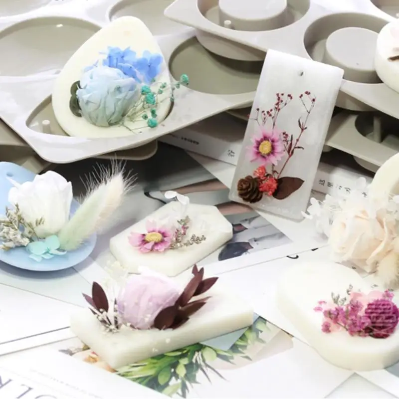DIY воск для ароматерапии силиконовая форма мыла цветов свечей глина поделок