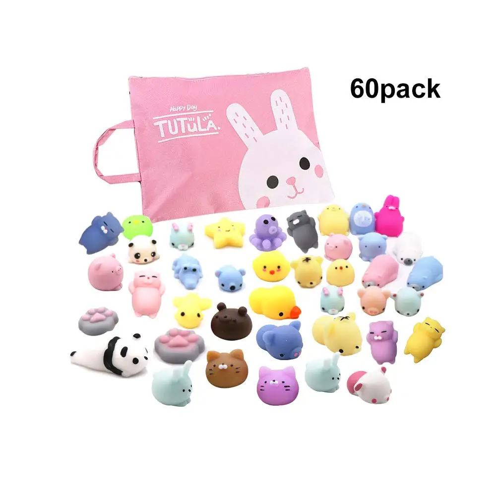 

Mochi Squishy Toys with Cute Bag Stress Toy Reward Toys for Kids Kawaii moj moj Adult Venting Child Gift