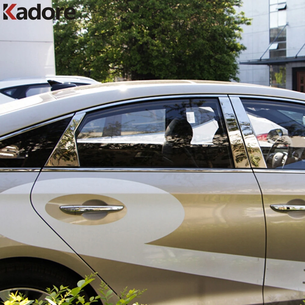 Декоративные молдинги для Hyundai Sonata 2015 2016 из нержавеющей стали|Хромирование| |
