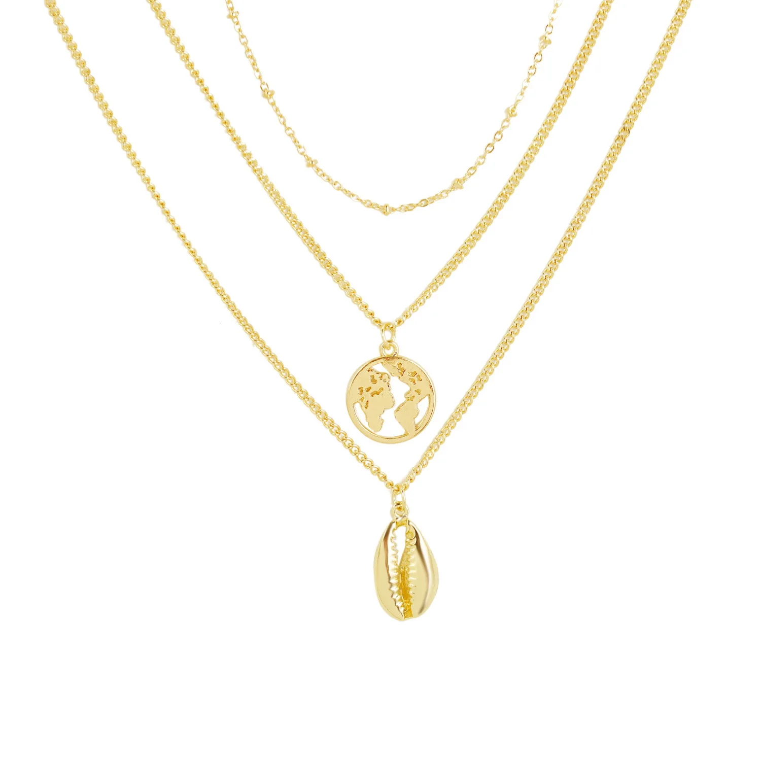 Аксессуары креативное ожерелье с подвеской в виде ракушки земли для женщин