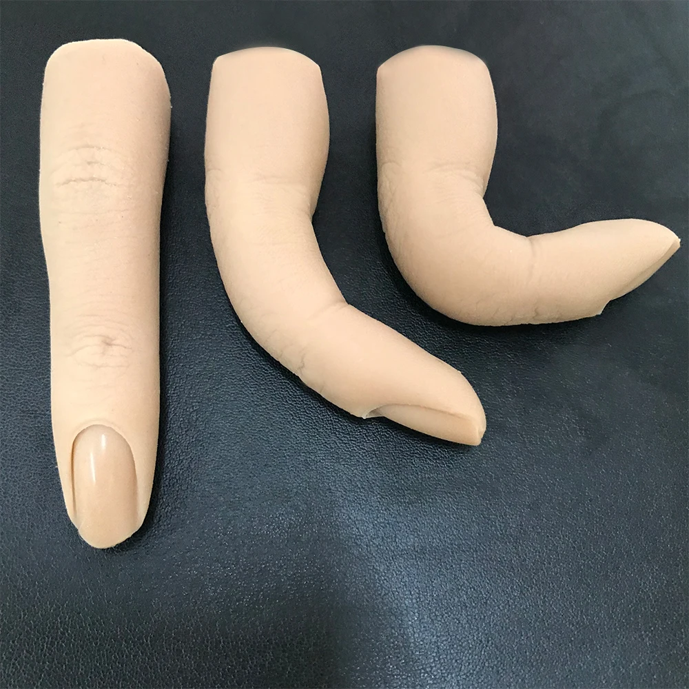 

Manicurist Finger Model Flexible Finger Adjustment Display Model Moveable Nails