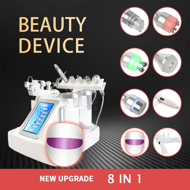 Dermabrasion Vacuum Face Cleaning Hydra Facial Machine Jet Peel Massage Skin Care Machine radio frequency Beauty Device