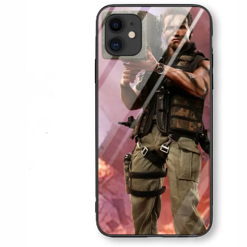 Для apple iPhone 11 Pro Max Commando 1985 пленка Arnold Schwarzenegger meme закаленное стекло Мягкий