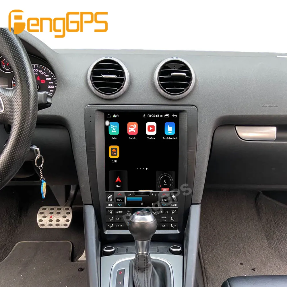 Для Audi A3 2008-2012 Android Радио сенсорный экран мультимедийный DVD плеер 4 Гб + 64 Гб GPS навигация автомобильное стерео WIFI Mirror Link 8 ядер
