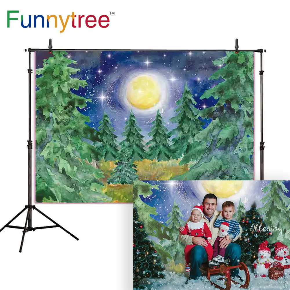 Фон для фотосъемки с изображением леса и сосны | Электроника