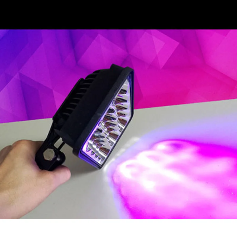 300W 395nm 405nm 365nm Handheld UV Ultraviolet Resin Shadowless Glue Printing Green Oil Ink Curing Lamp Detection Metal Lamp