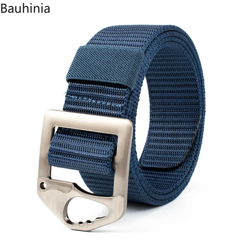 Bauhinia New 115cm Anti-allergic Quick-drying Men's Woven Belt Casual All-Match Outdoor Nylon High Quality Jeans Belt