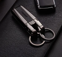 new high quality metal key chain men top car key ring business keychain charm leather bag key holder best gift jewelry k3149