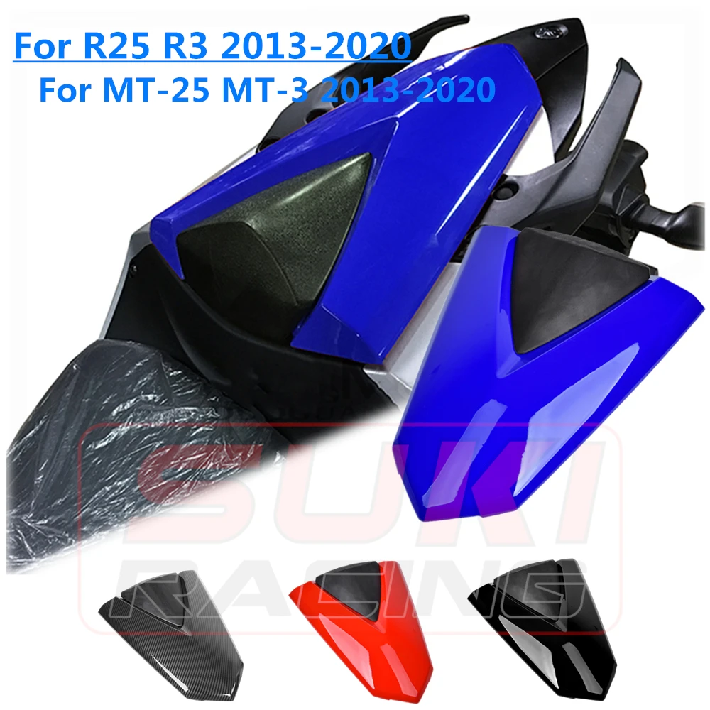 

Чехол для задней панели для YAMAHA YZF R25 R3 MT-25 MT-03 2013-2020 2018 2019 2020 MT03 MT25 мотоцикл ABS пластик пассажирское заднее сиденье хомут