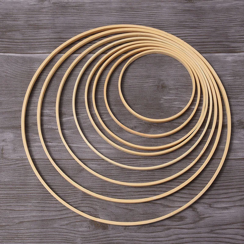 

1Pc Round Bamboo Circle DIY Wood Art Craft Embroidery Hoop Tool Cross Stitch Chinese Traditional Sewing Manual Tool