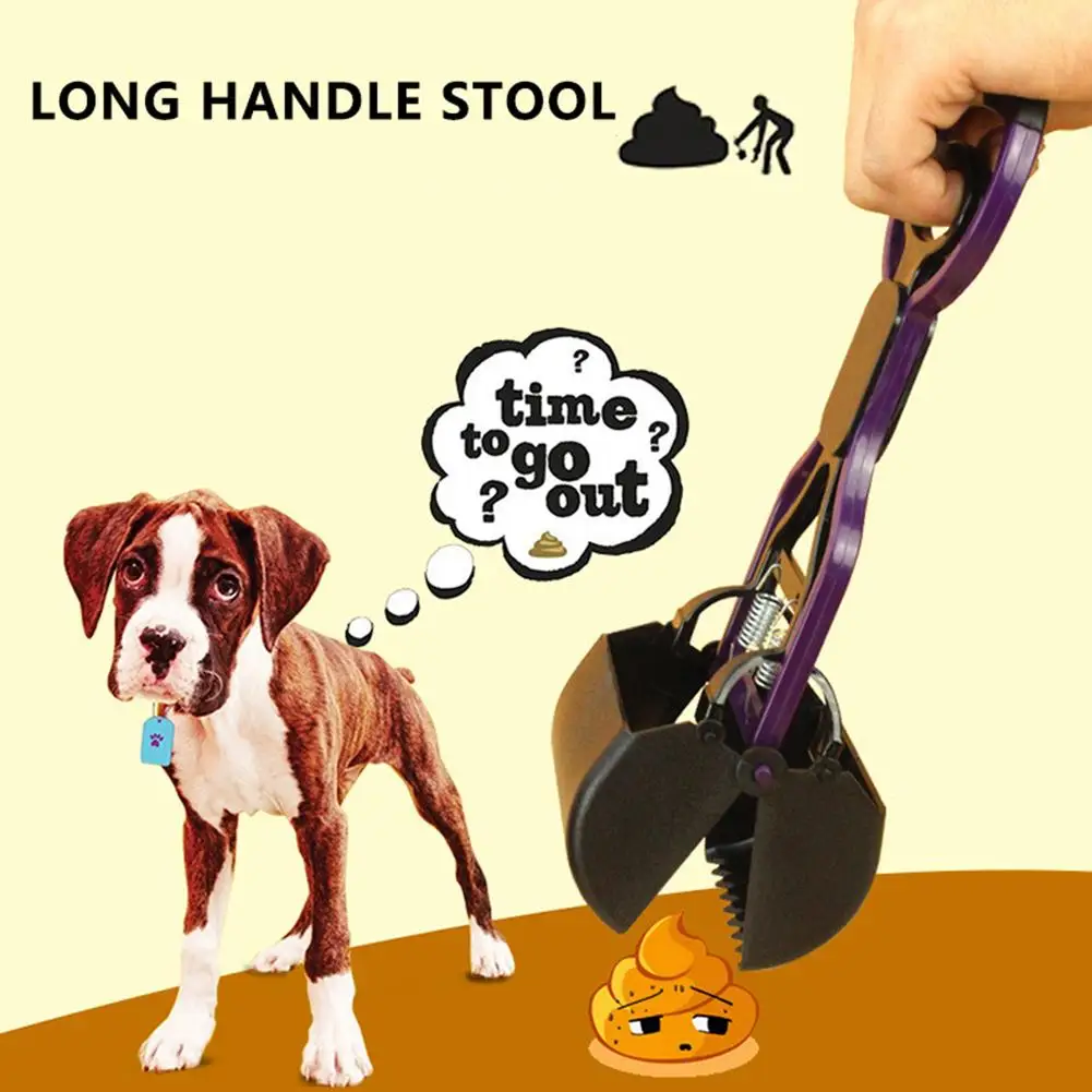 Собака Pet длинная ручка Pooper Scooper Poop Совок очищающее средство удаления