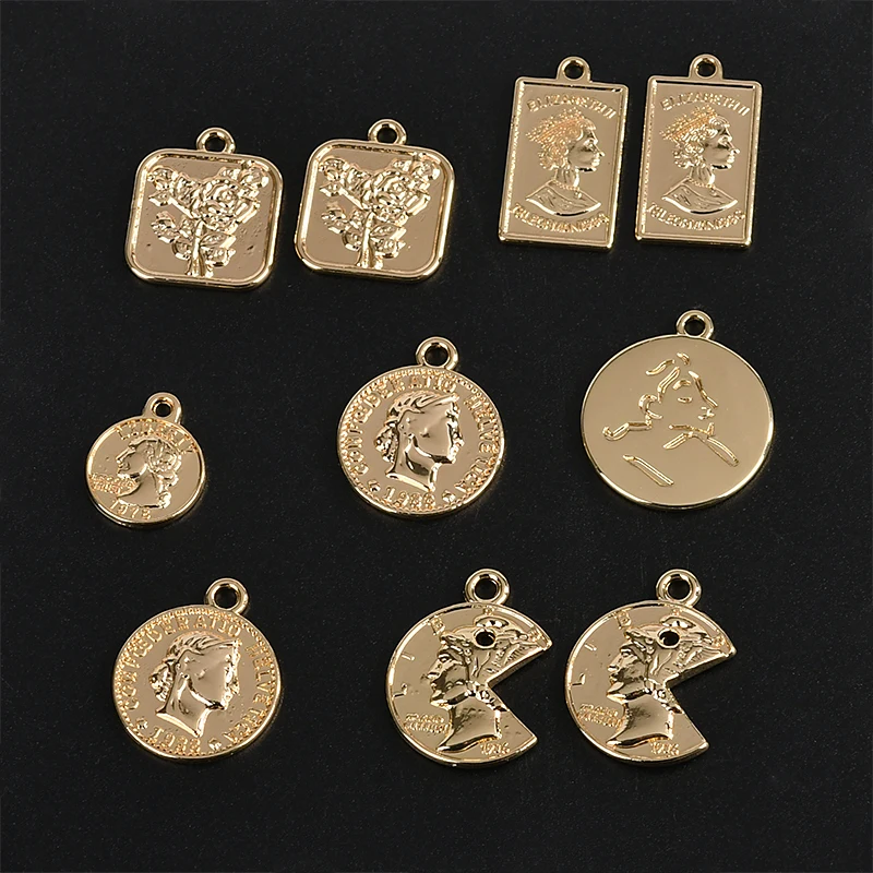 Аксессуары из сплава в европейском и американском стиле кулон виде головы монет