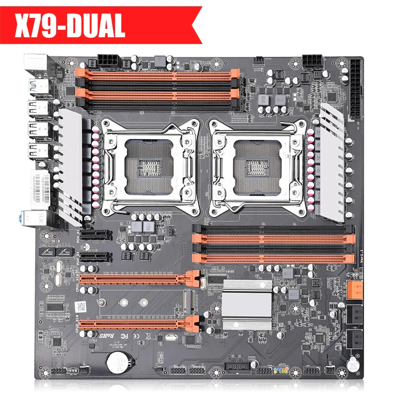 

X79 dual channel motherboard supports 2011 pin series Xeon E5 CPU DDR3, the largest 256g gigabit network card m.2 sata3.0 USB3.0