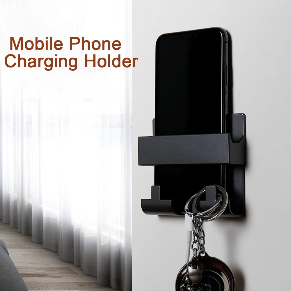 

Креативный фиксированный держатель для зарядки в стиле Paste, настенный держатель для ключей, практичная настенная полка для отеля, универсал...