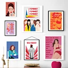 Модная Феминистская Картина на холсте, девушка, сила, подарок, Настенная картина, картины, скандинавский абстрактный постер для спальни, домашний декор