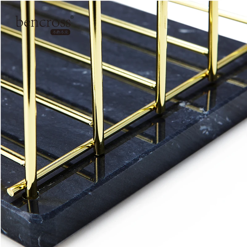 

Creative simple desktop bookshelf streamline design magazine rack newspaper rack Guanjie electroplating office desktop storage r