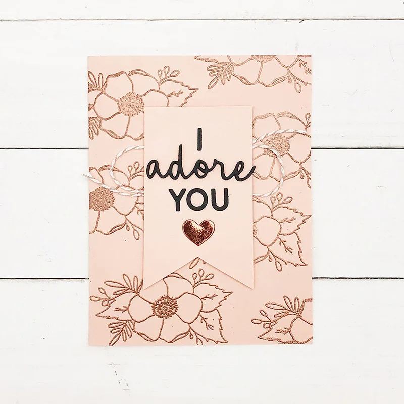 Металлические Вырубные штампы и резиновые Скрапбукинг Ремесло я люблю вас