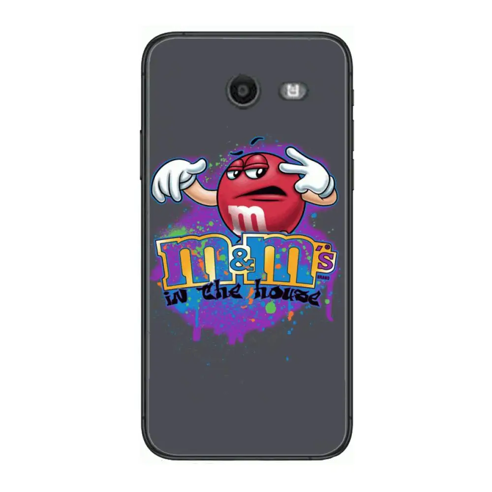 

M&M chocolate beans Phone Case Hull For Samsung Galaxy J 4 3 5 6 7 8 EU 2018 Plus 2017 Black Shell Art Cell Cover TPU