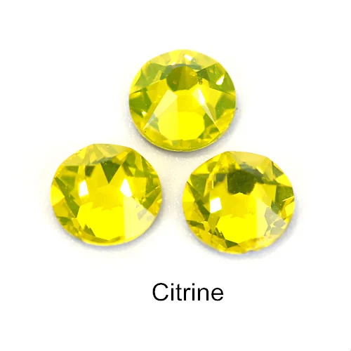 Citrine Стразы горячей фиксации, цветные, железные стразы, лучшее качество, 8 больших и 8 маленьких стразов, стразы горячей фиксации для свадебного платья F0059, 1440 шт - Цвет: Citrine