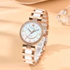 Брендовые женские часы NIBOSI, модные женские кварцевые часы с браслетом и циферблатом, простые роскошные женские часы из розового золота с сеткой