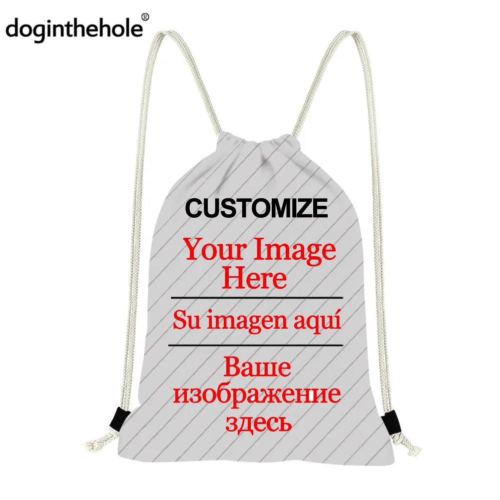

Custom Gym Sack for Women Men Children Boys Girls Outdoor Sports Hiking Drawstring Bag Running Cycling Backpack Customize Images