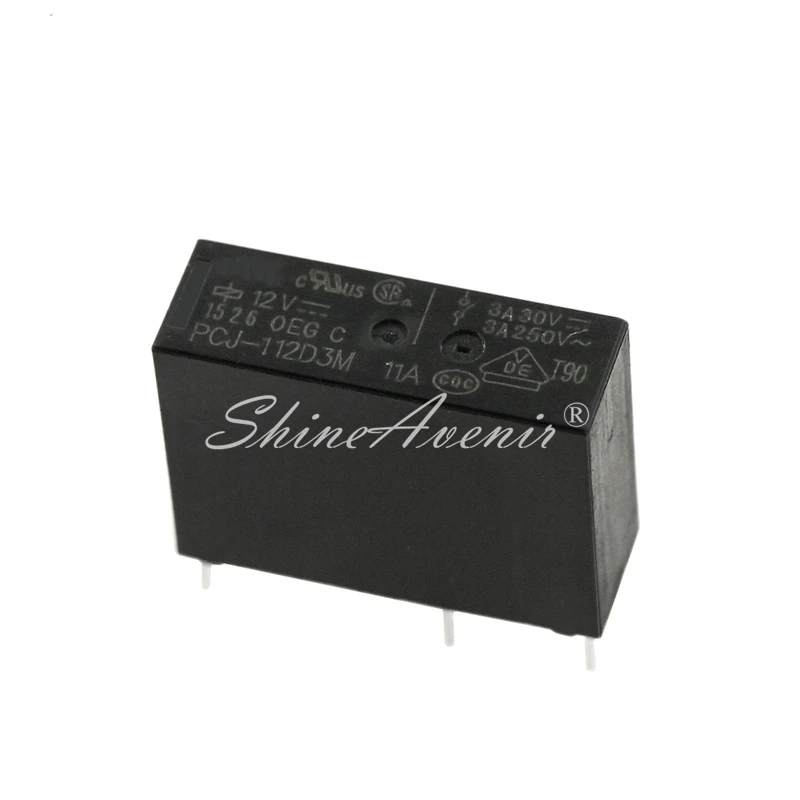 

5pcs/lot Relay PCJ-105D3M 5VDC PCJ-112D3M 12VDC PCJ-124D3M 24VDC 4PIN new original in stock