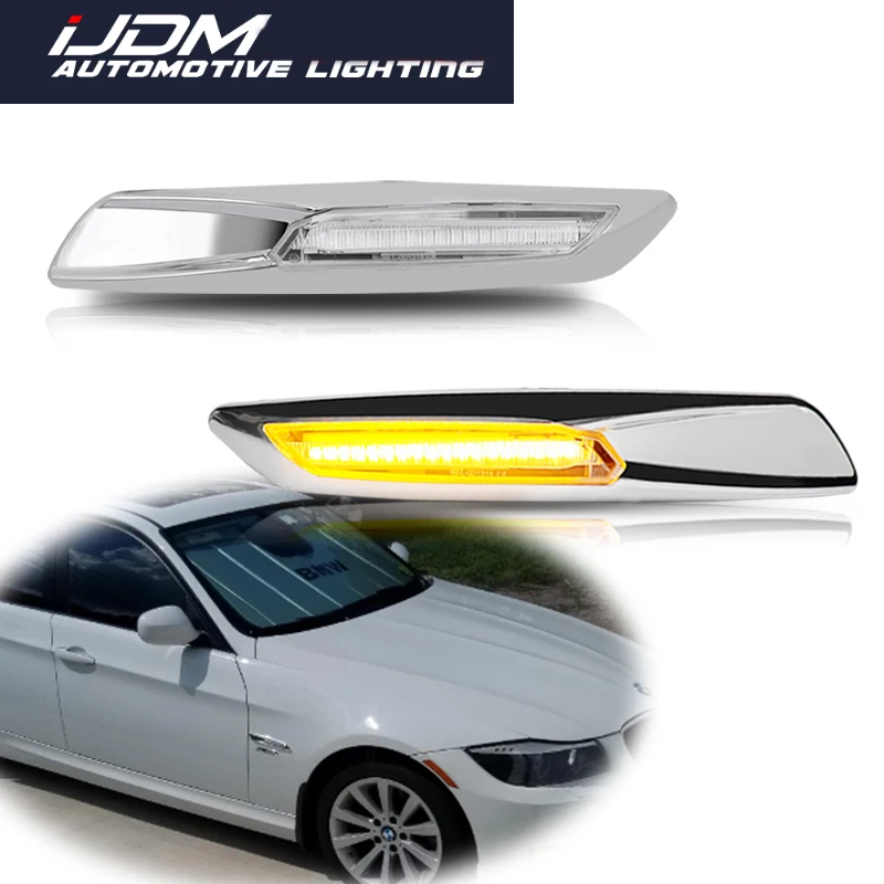 Светодиодный габаритный фонарь iJDM F10 желтый для BMW 1 3 5 серии F30 E90 E91 E92 E93 E46 E60 E61 и т.