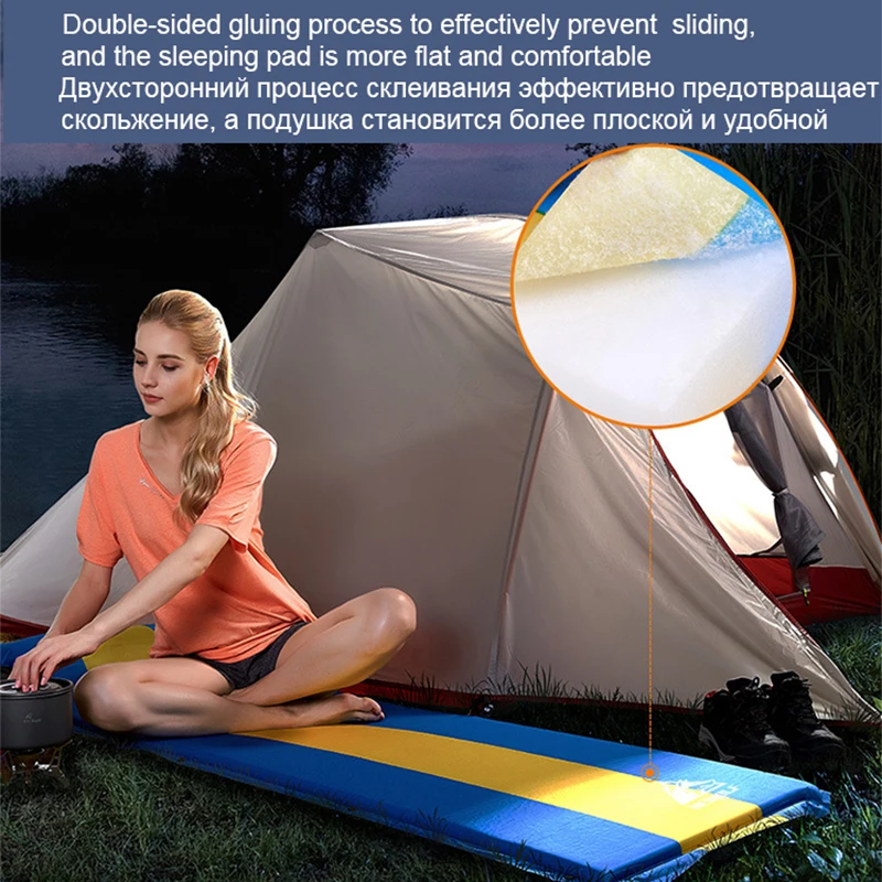 2019 горячий одиночный Автоматический надувной матрас с подушкой Открытый Кемпинг