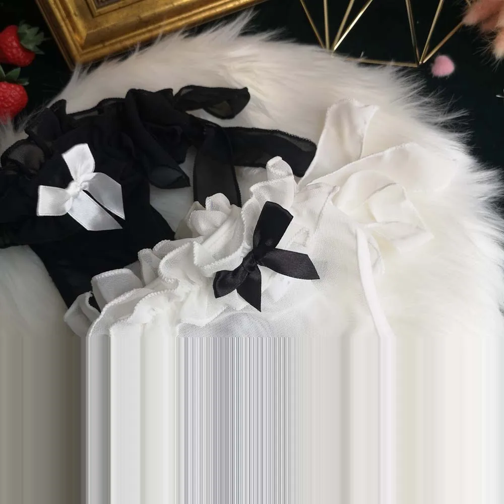 

Сексуальные милые женские трусики, регулируемые кружевные с оборками и бантом, однотонные газовые прозрачные Соблазнительные тонкие стрин...