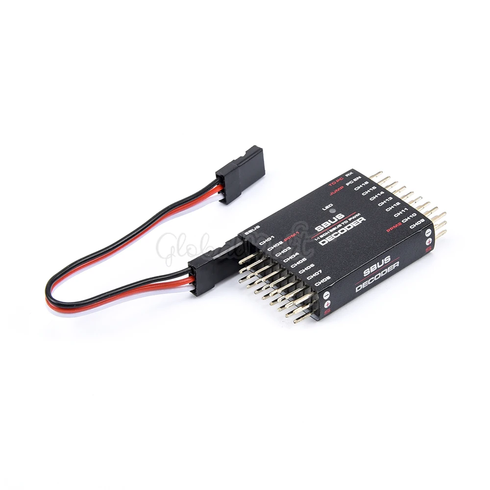 SBUS к PWM PPM декодеру 16CH для FPV RC Frsky X8R RXSR самолета | Игрушки и хобби