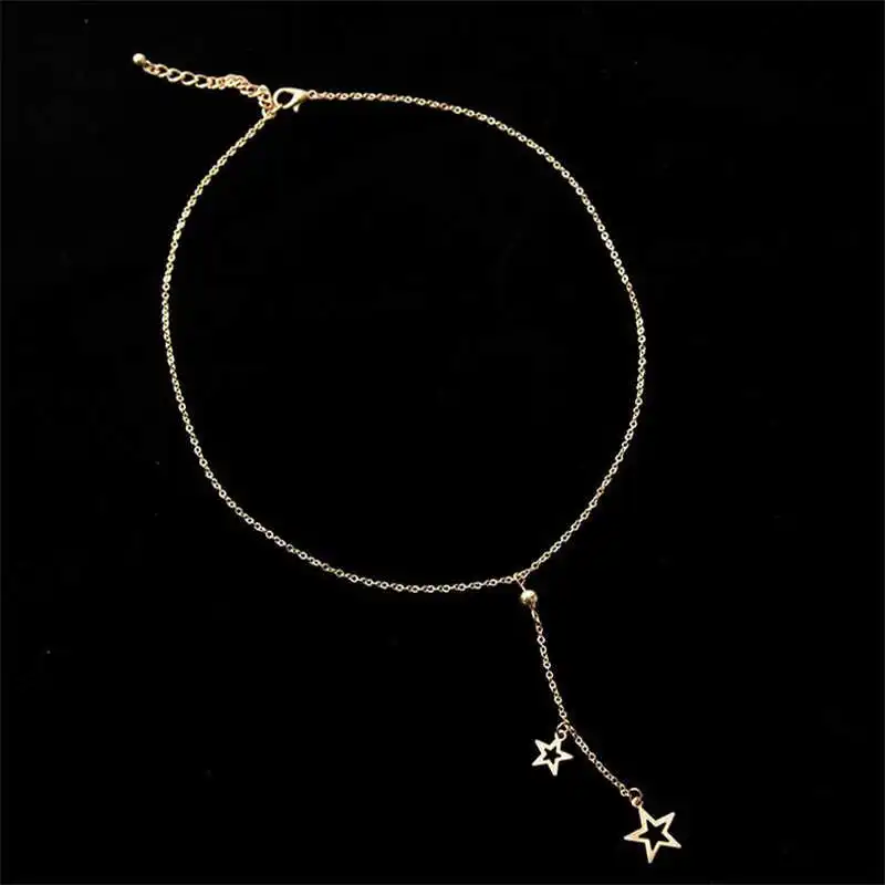

Ожерелье очаровательное женское ювелирное изделие золотой цвет звезда чокер модная цепочка Кулон