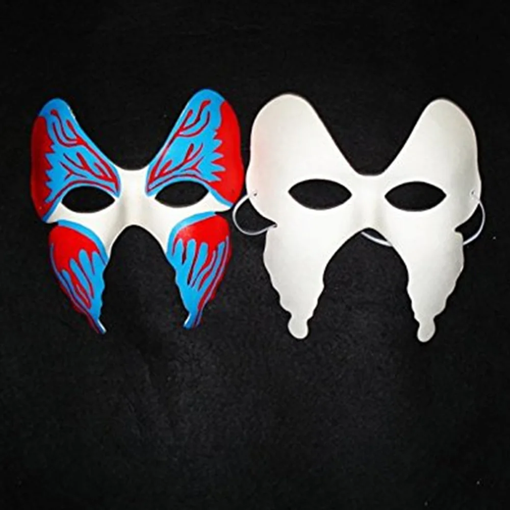 6 шт. белые маски на половину лица для взрослых|Украшения своими руками вечеринки|