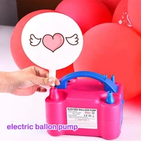 portable electric double hole balloon inflator pump euus plug nozzle air compressor inflatable electric balloon pump air blower