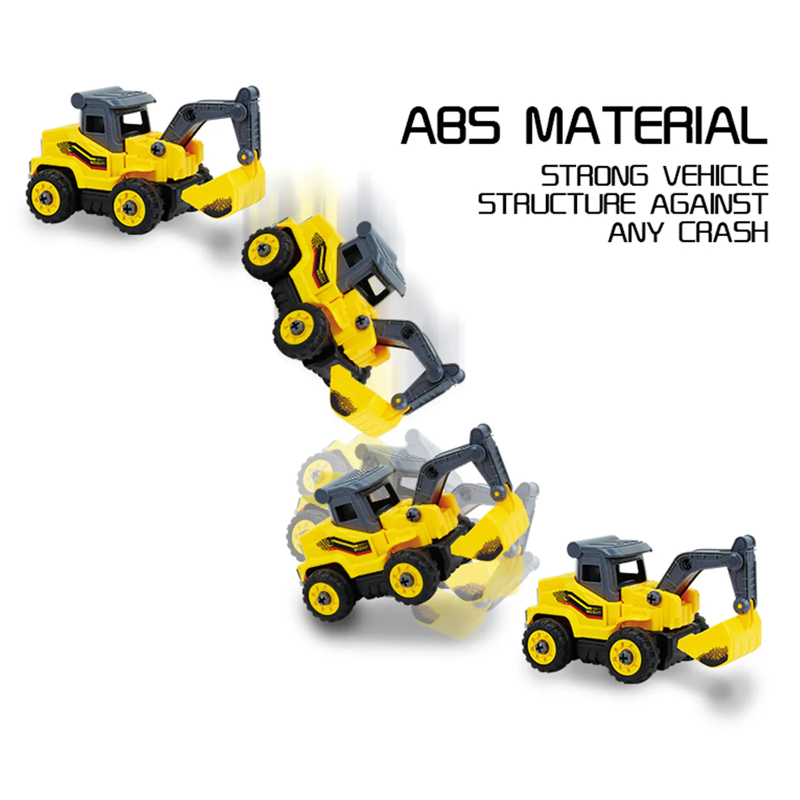 

RC Simulation Engineering Car Toy Excavator Model Tractor Toy Dump Truck Model Toy Vehicles DIY Vehicle Truck Toy