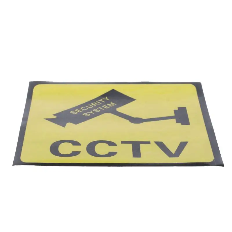 

10PCS Warning Stickers CCTV SECURITY SYSTEM Self-adhensive Safety Label Signs Decal 111mm Waterproof