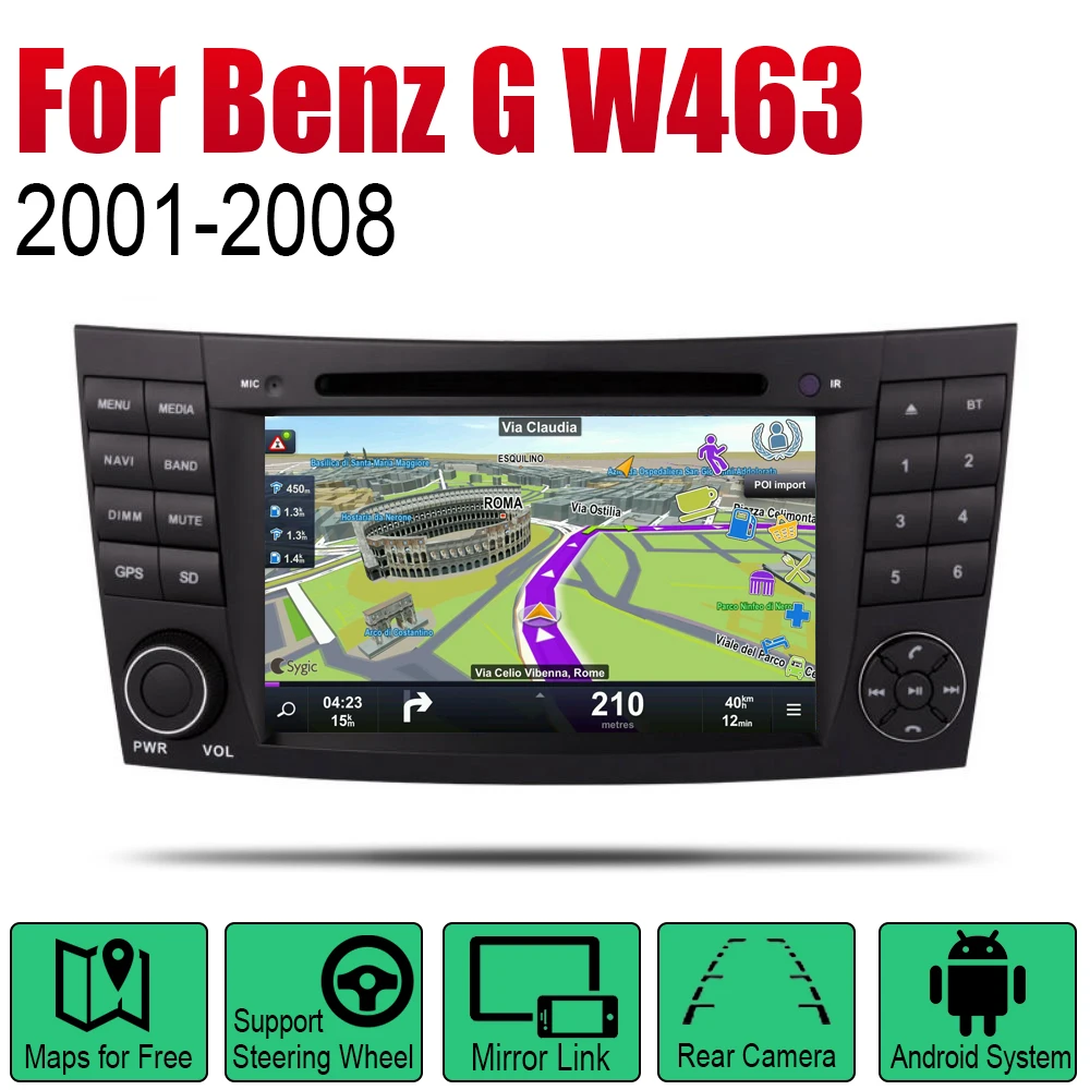 Автомобильный DVD плеер GPS навигация для Mercedes Benz G Class W463 2001 ~ 2008 NTG автомобильный Android