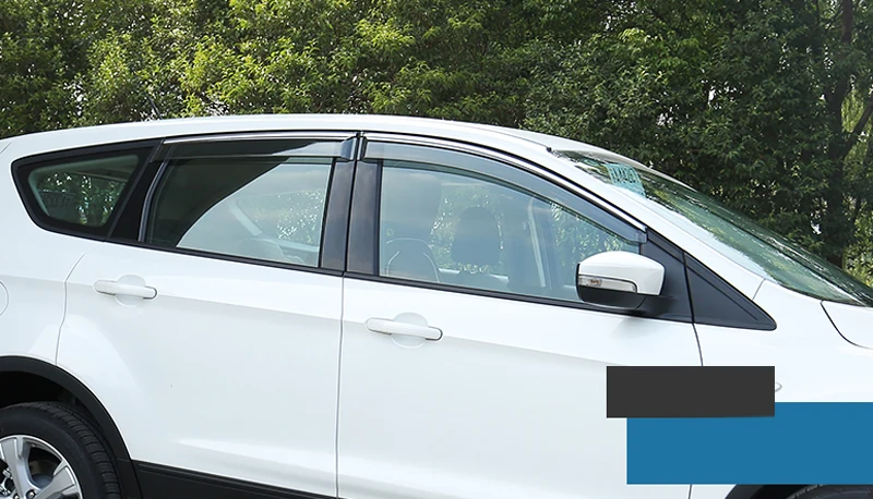 

For Ford Kuga Escape 2013 2014 2015 2016 2017 2018 Car Accessories Window Visor Rain Sun Shield Guard Deflector Trim 4pcs