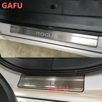 stainless steel door sill scuff plate cover sticker for nissan xtrail rogue t32 2014 2016 2017 2020 2021 welcome pedal trim