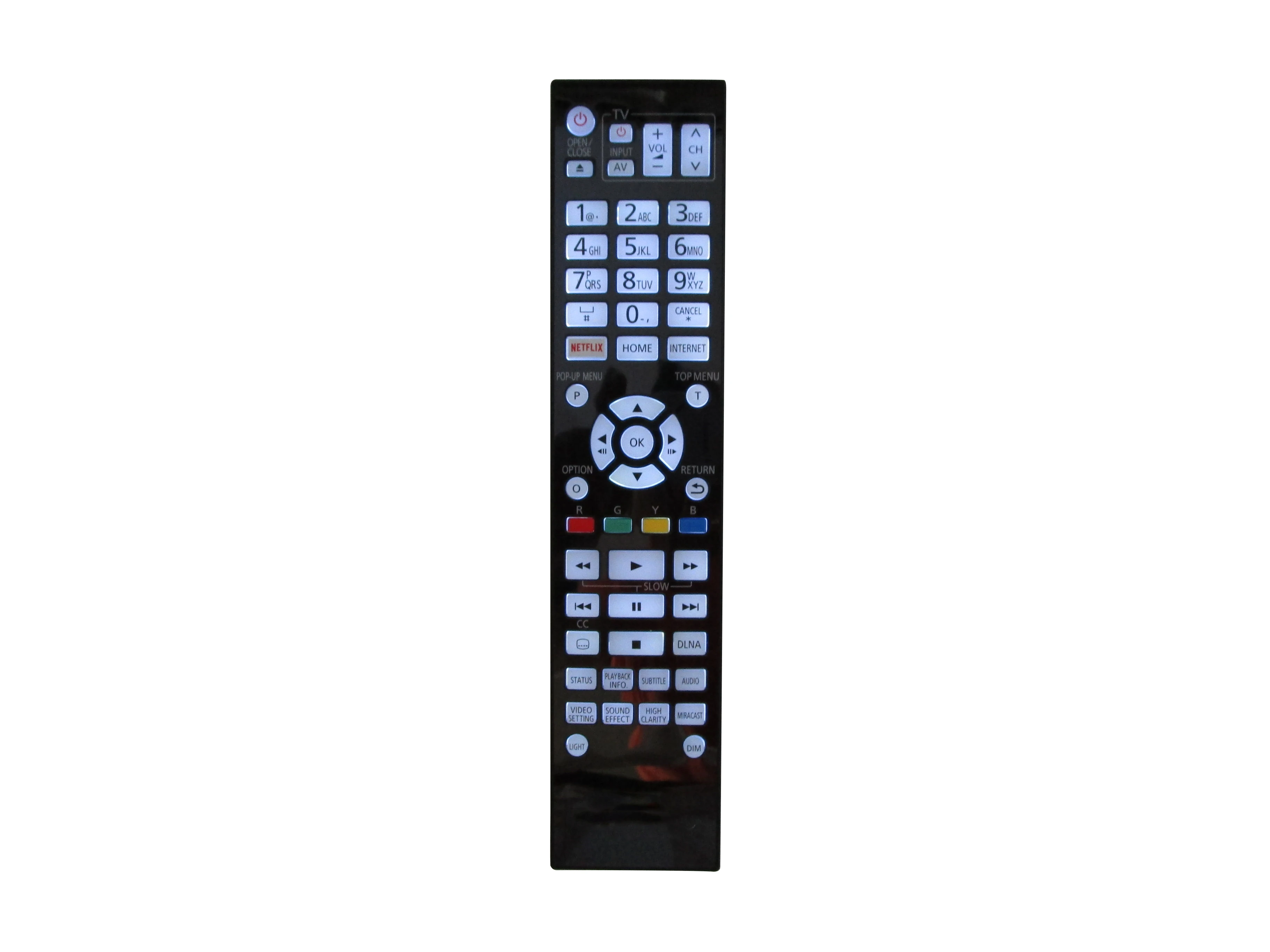 

Remote Control For Panasonic N2QAYA000131 DMP-UB900 DMP-UB900-K DMP-UB300 DP-UB824 DMP-UB900EBK Ultrahd 4K Blu-ray Disc Player