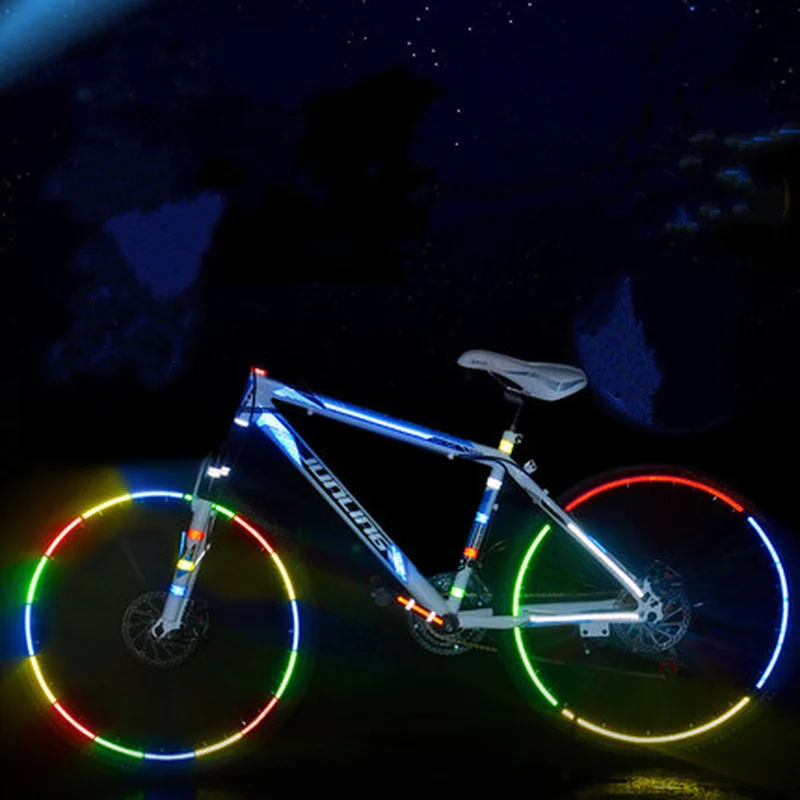 Светоотражающая клейкая лента предупреждающая цветная наклейки для кузова