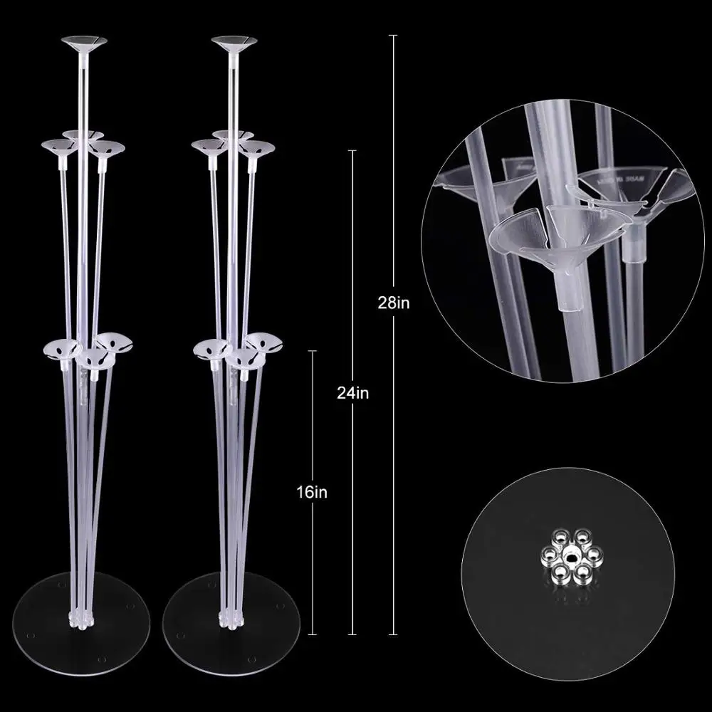 

Воздушные шары на день рождения, 7 трубок, стоячие держатель для шарика воздушный шар "Конфетти", украшения для детского праздника, свадебные...