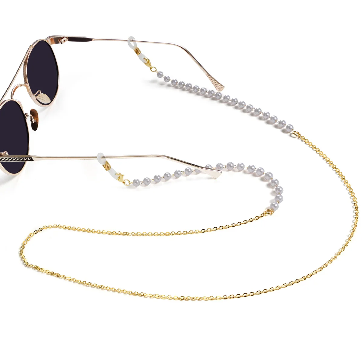 New Fashion Jewelry Imitation Pearl Bead Masked Sunglasses Glasses Chain Eyeglass Eyewear Lanyards For Mask Chains