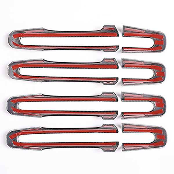 8 шт. углеродное волокно Abs Chrom Автомобильная дверная ручка Накладка для Land Rover