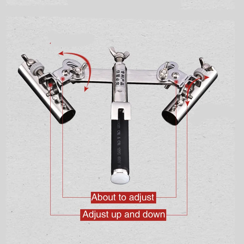 Рыболовная удочка из нержавеющей стали металлический держатель регулируемая