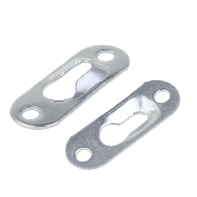 

D08D 20pcs/Lot Metal Keyhole Hanger Fasteners for Picture Frames Mirrors Cabinet