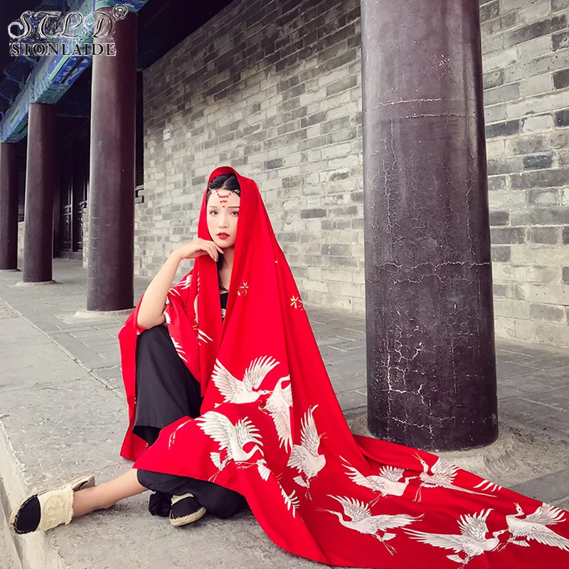 

Luxury Brand Scarf Chinese elements Long Scarf Shawls For Women Summer Beach Towel Ladies Travel Scarf Dresses 190CMX140CM